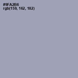 #9FA2B6 - Santas Gray Color Image
