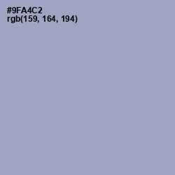 #9FA4C2 - Rock Blue Color Image