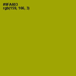 #9FA603 - Citron Color Image