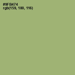 #9FB474 - Olivine Color Image