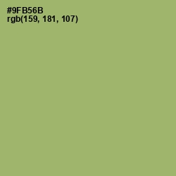 #9FB56B - Olivine Color Image