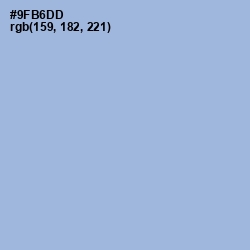 #9FB6DD - Rock Blue Color Image