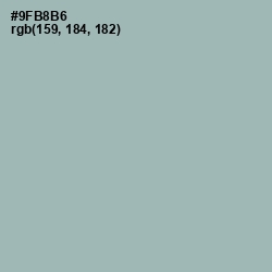 #9FB8B6 - Gull Gray Color Image