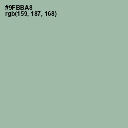 #9FBBA8 - Summer Green Color Image