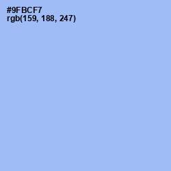 #9FBCF7 - Jordy Blue Color Image