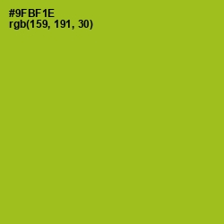 #9FBF1E - Citron Color Image