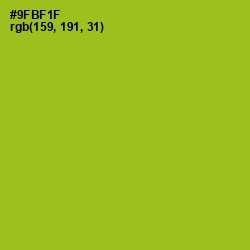 #9FBF1F - Citron Color Image