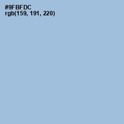 #9FBFDC - Rock Blue Color Image