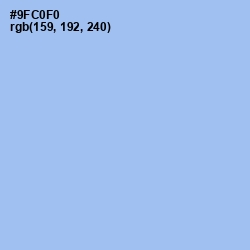 #9FC0F0 - Cornflower Color Image