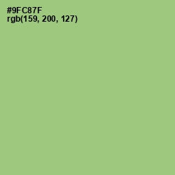 #9FC87F - Wild Willow Color Image