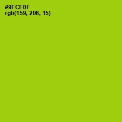 #9FCE0F - Pistachio Color Image