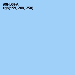 #9FD0FA - Cornflower Color Image