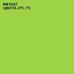 #9FD347 - Conifer Color Image