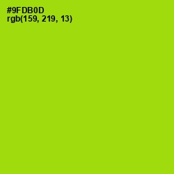#9FDB0D - Pistachio Color Image