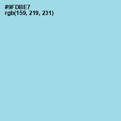 #9FDBE7 - Morning Glory Color Image