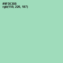 #9FDCBB - Algae Green Color Image