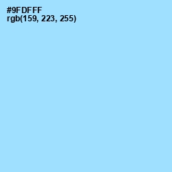 #9FDFFF - Cornflower Color Image