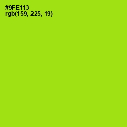 #9FE113 - Inch Worm Color Image