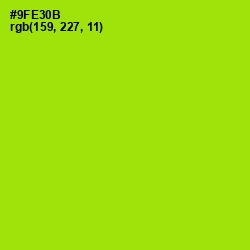 #9FE30B - Inch Worm Color Image