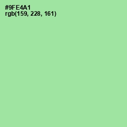 #9FE4A1 - Granny Smith Apple Color Image