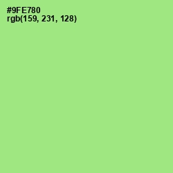 #9FE780 - Granny Smith Apple Color Image