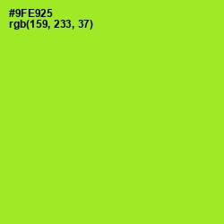 #9FE925 - Inch Worm Color Image