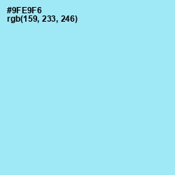 #9FE9F6 - Anakiwa Color Image
