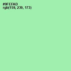 #9FEFAD - Celadon Color Image