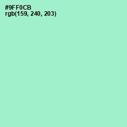 #9FF0CB - Riptide Color Image