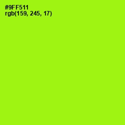 #9FF511 - Inch Worm Color Image