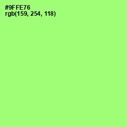 #9FFE76 - Conifer Color Image