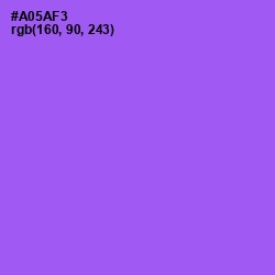 #A05AF3 - Medium Purple Color Image