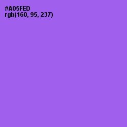 #A05FED - Medium Purple Color Image