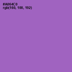 #A064C0 - Lavender Color Image