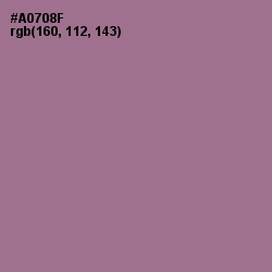 #A0708F - Turkish Rose Color Image