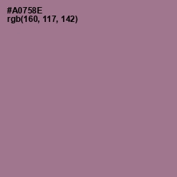 #A0758E - Turkish Rose Color Image