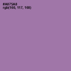 #A075A8 - Wisteria Color Image