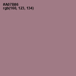 #A07B86 - Turkish Rose Color Image