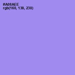 #A08AEE - Dull Lavender Color Image