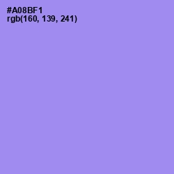 #A08BF1 - Dull Lavender Color Image