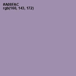 #A08FAC - Amethyst Smoke Color Image