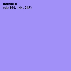 #A090F8 - Dull Lavender Color Image