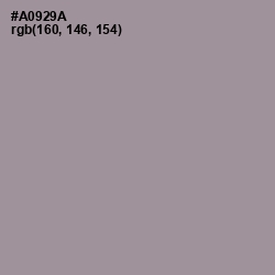 #A0929A - Dusty Gray Color Image