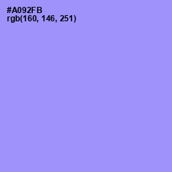 #A092FB - Dull Lavender Color Image