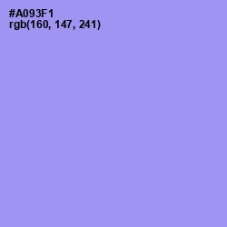 #A093F1 - Dull Lavender Color Image