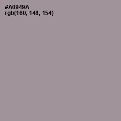 #A0949A - Dusty Gray Color Image