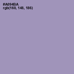 #A094BA - Amethyst Smoke Color Image