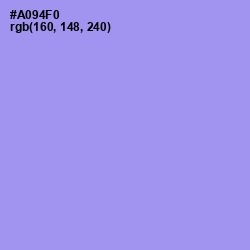 #A094F0 - Dull Lavender Color Image