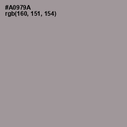 #A0979A - Dusty Gray Color Image