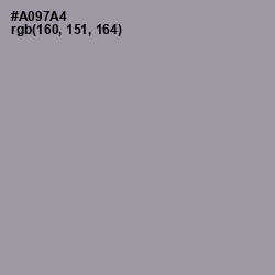 #A097A4 - Amethyst Smoke Color Image
